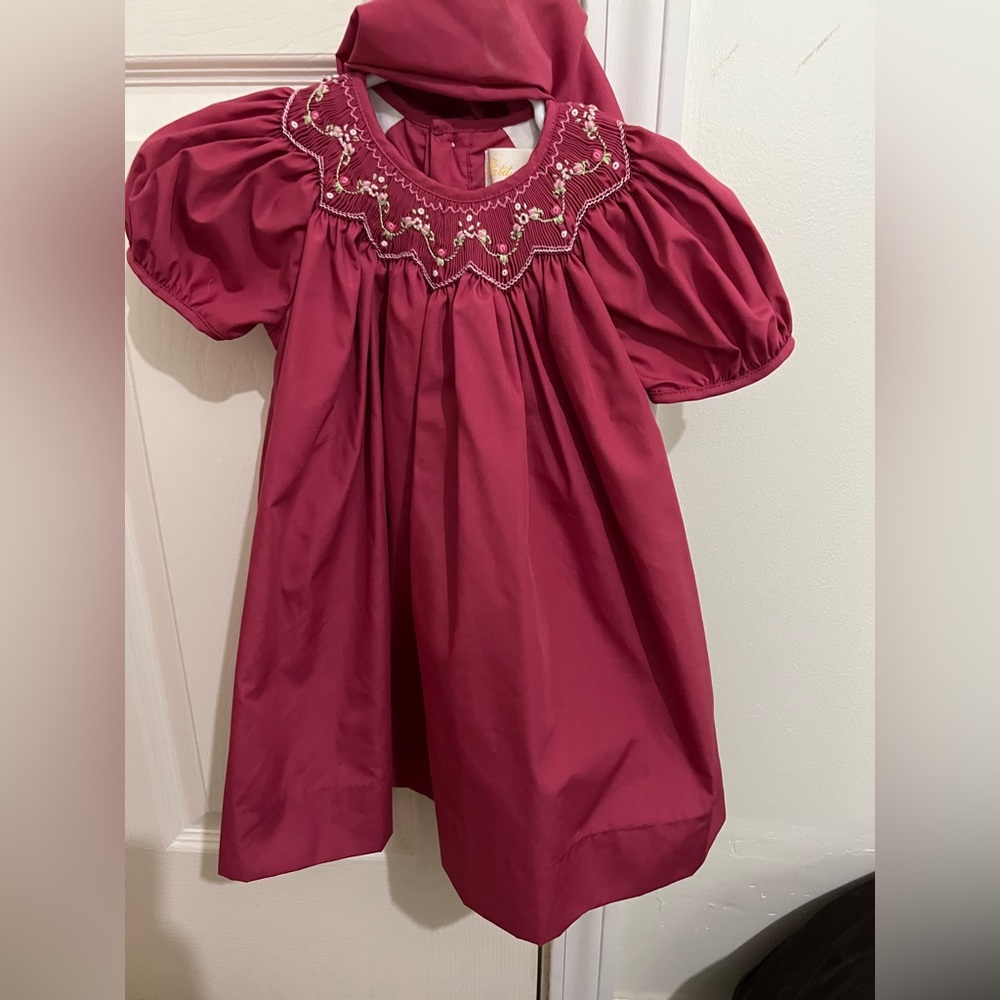 9 month smocked dress and bloomers